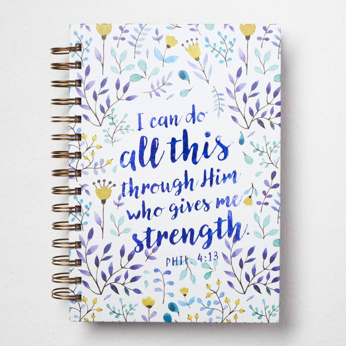 I Can Do All This Large Wirebound Hardcover Journal - Philip