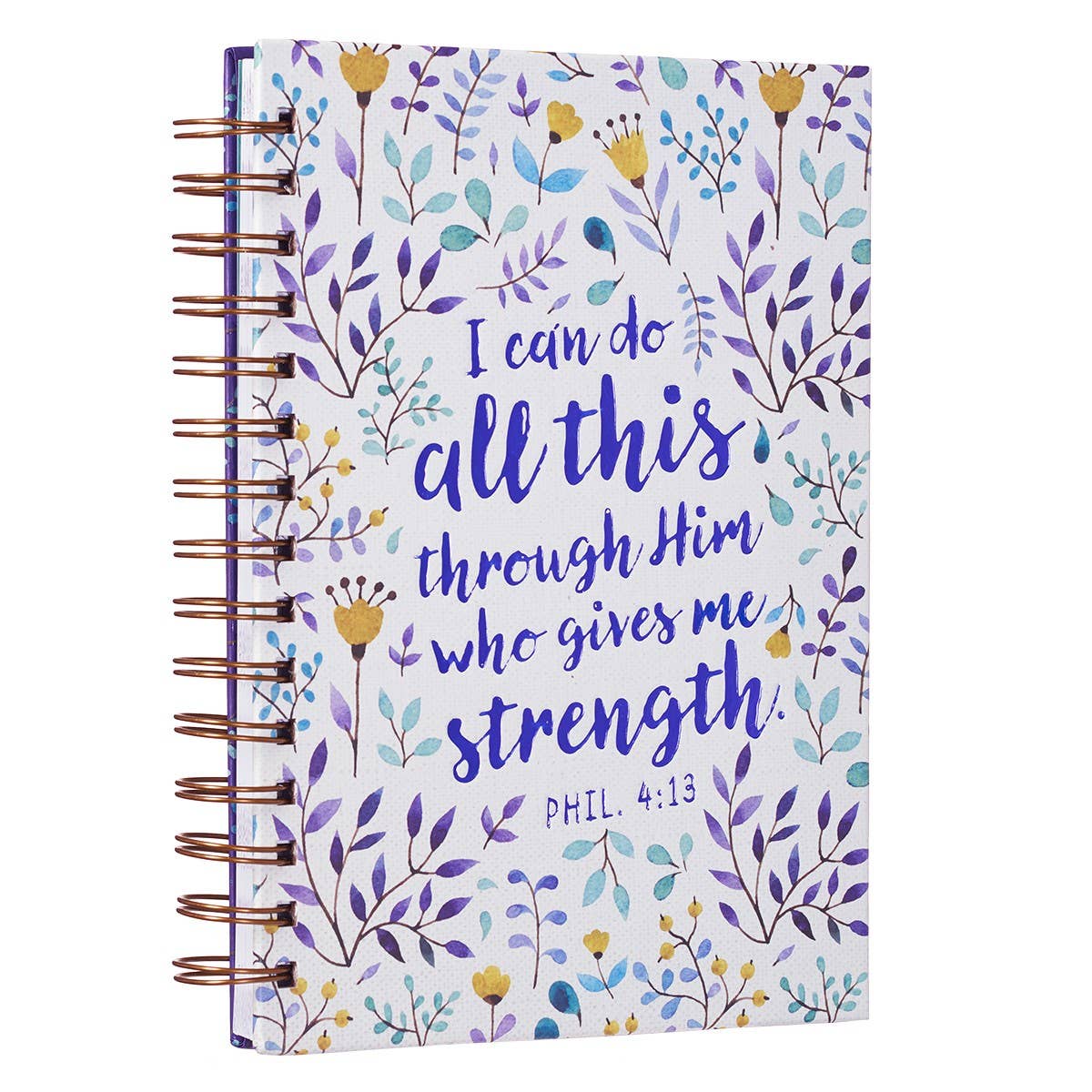 I Can Do All This Large Wirebound Hardcover Journal - Philip